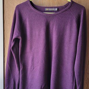 The Limited Dark Purple Scoop Neck Sweater Size M